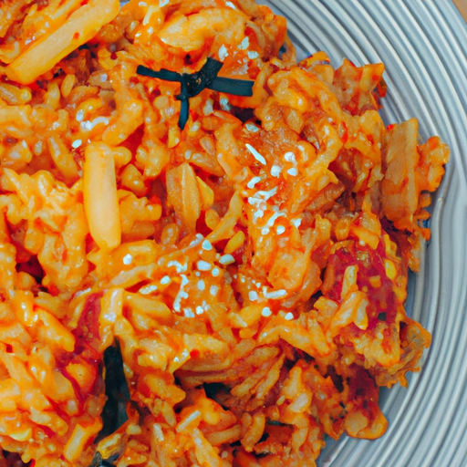 Korean Style Kimchi Fried Rice.