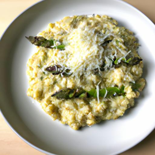 Risotto s chřestem a parmazánem