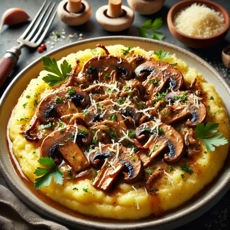 Polenta ai Funghi: Polenta s houbami