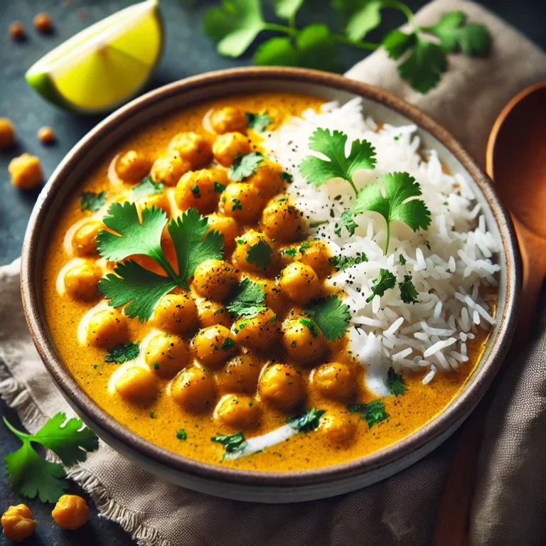 Cizrnové kari s kokosovým mlékem