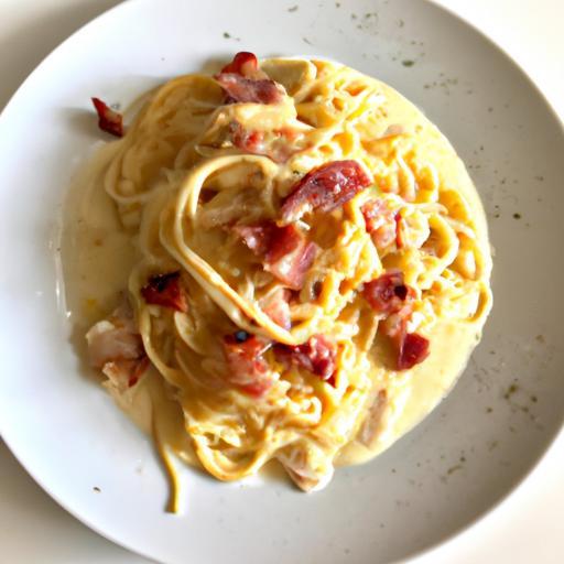 Špagety carbonara s pancettou