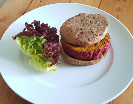 Veganské burgery z červené řepy