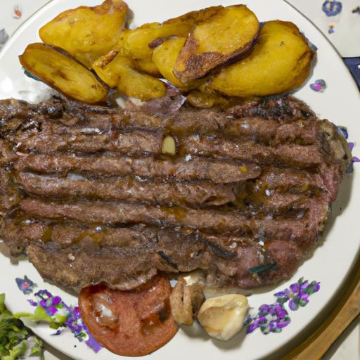 Grilovaný argentinský steak asado