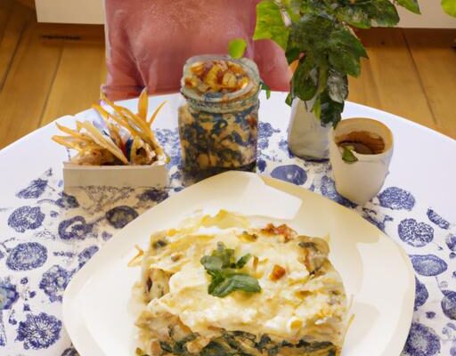 Veganské lasagne s tofu a špenátem