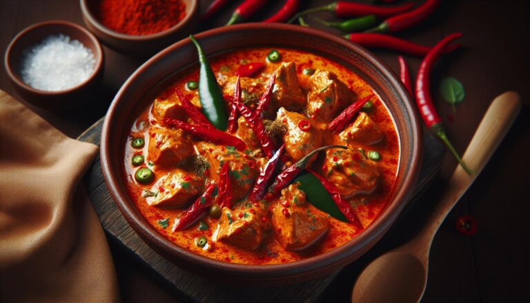 Thajské červené kari s kuřetem