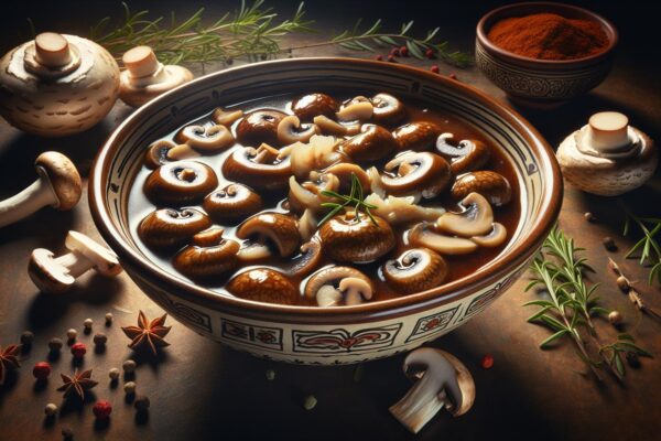 Staročeský kuba s houbami