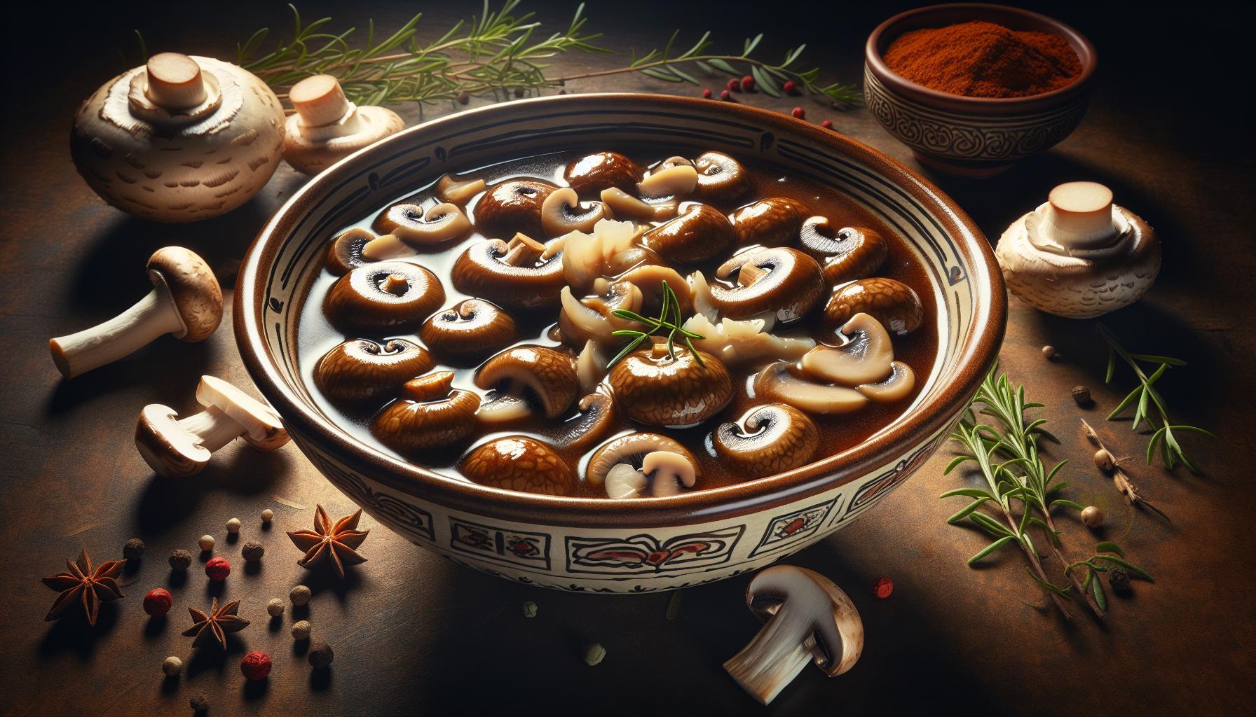 Staročeský kuba s houbami