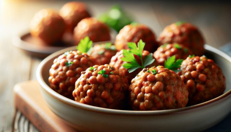 Veganské karbanátky z červené čočky