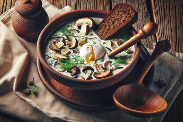 Staročeská kulajda s houbami