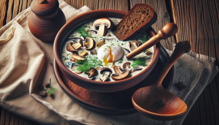 Staročeská kulajda s houbami