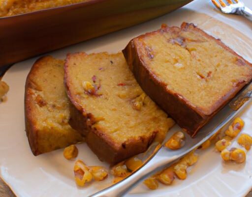 Kukuřičný chléb s máslem