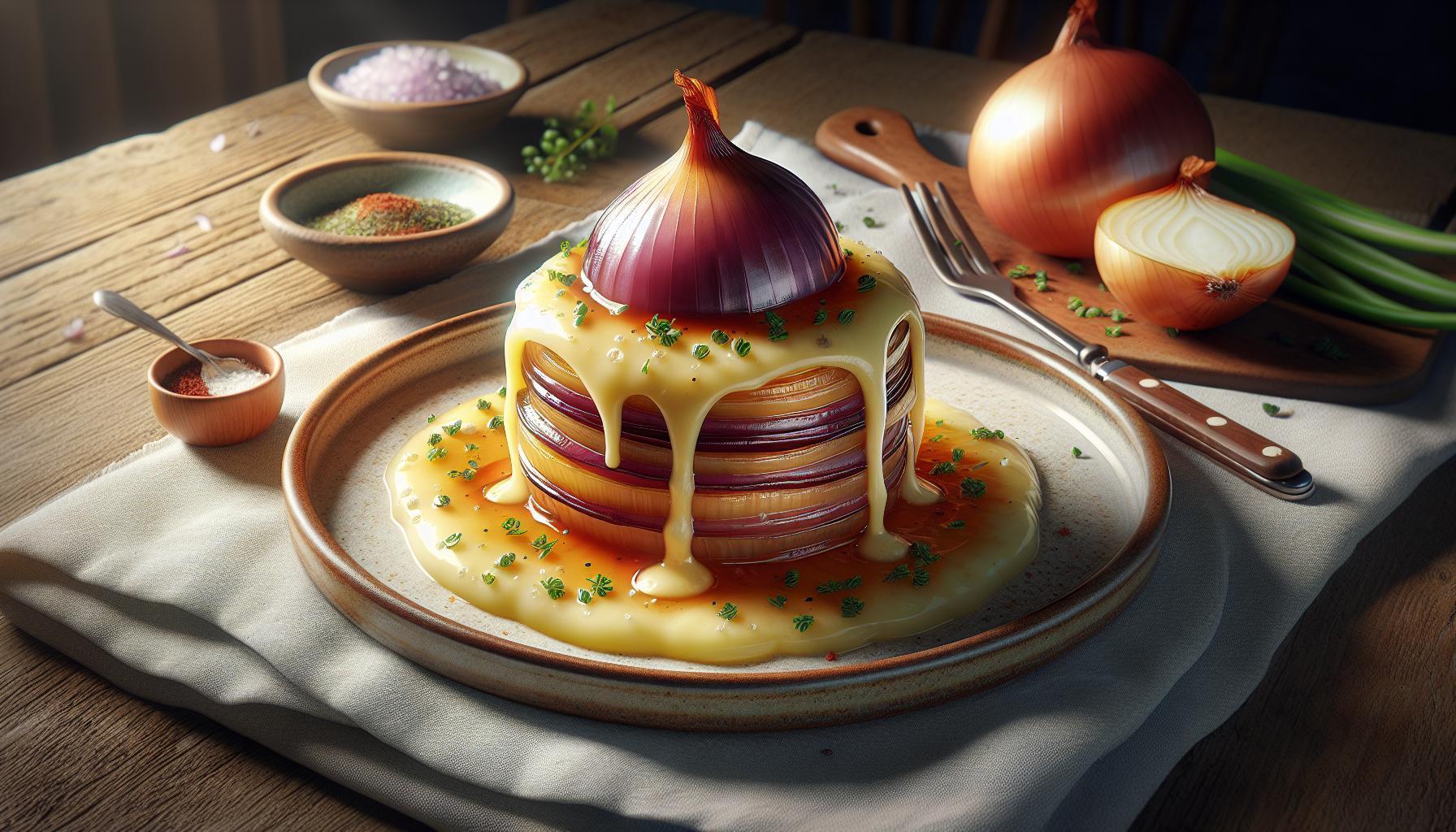 Tradiční cibulačka se sýrem