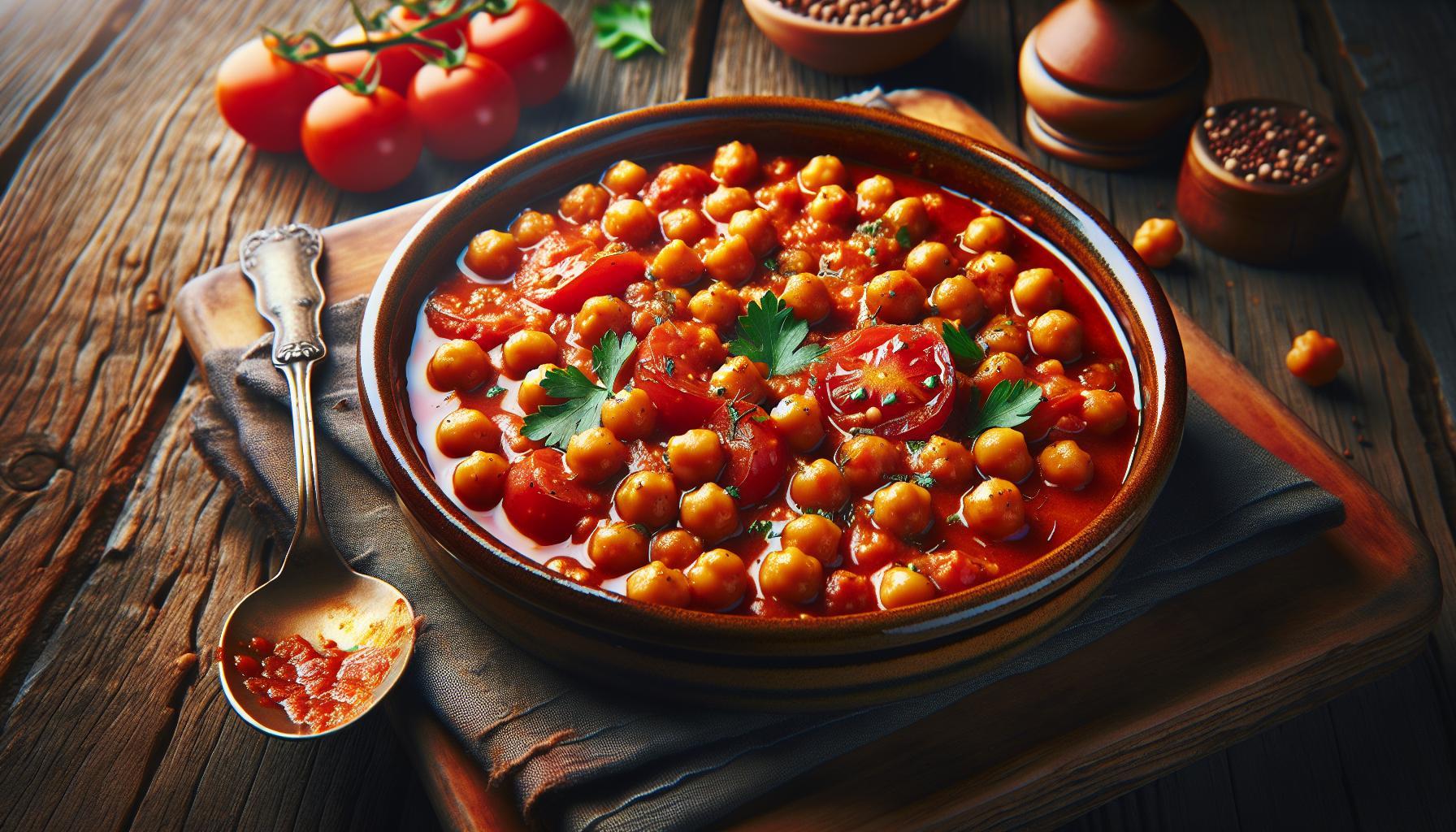 Cizrna v rajčatové omáčce