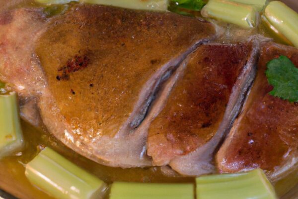 Pečené kachní prso s celerem