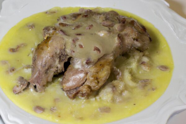 Králík na hořčici s pyré