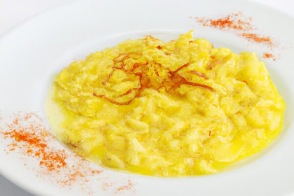 Smetanové rizoto se šafránem