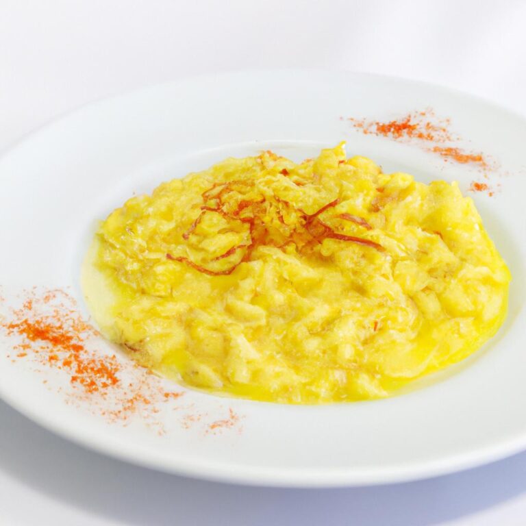 Smetanové rizoto se šafránem