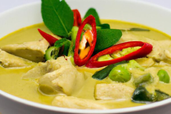 Thajské zelené kari s kuřetem