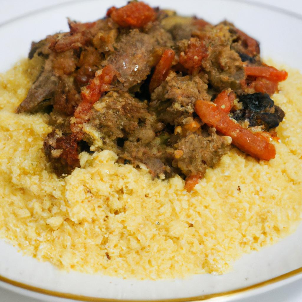 Marocký kuskus s jehněčím masem