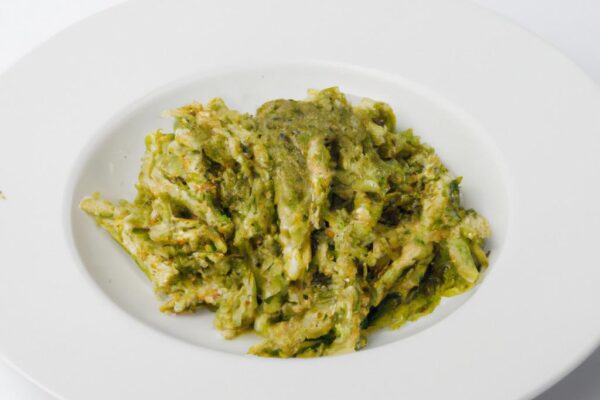 Domácí těstoviny s omáčkou pesto