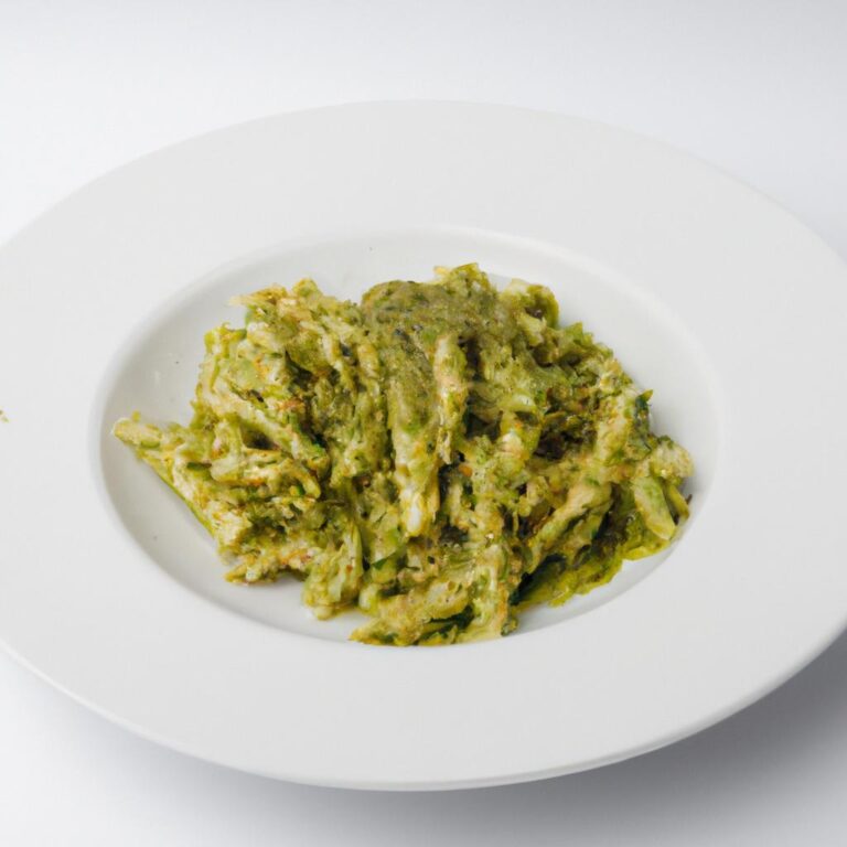 Domácí těstoviny s omáčkou pesto