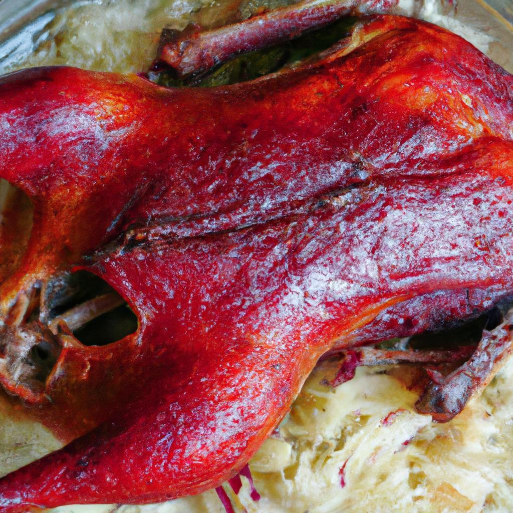 Pečená kachna se zelím