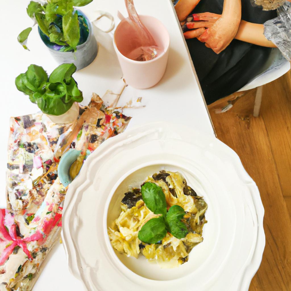 Domácí těstoviny s bazalkovým pestem