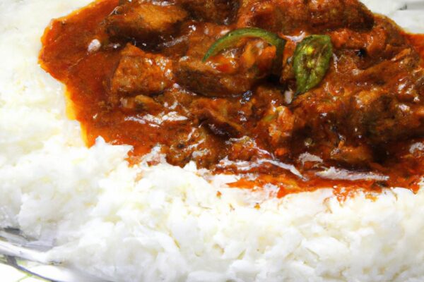 Kořeněné kuřecí kari s rýží