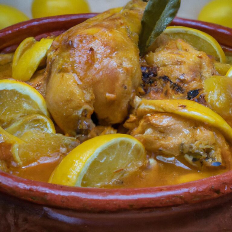 Marocký kuřecí tagine s citronem