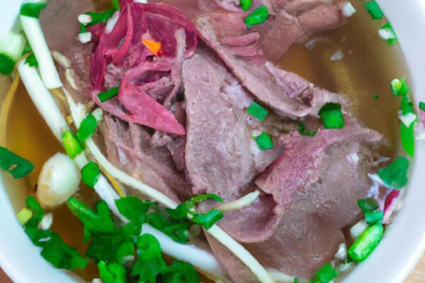 Polévka Pho s hovězím masem