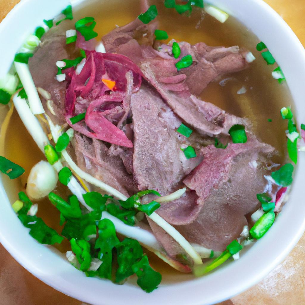 Polévka Pho s hovězím masem