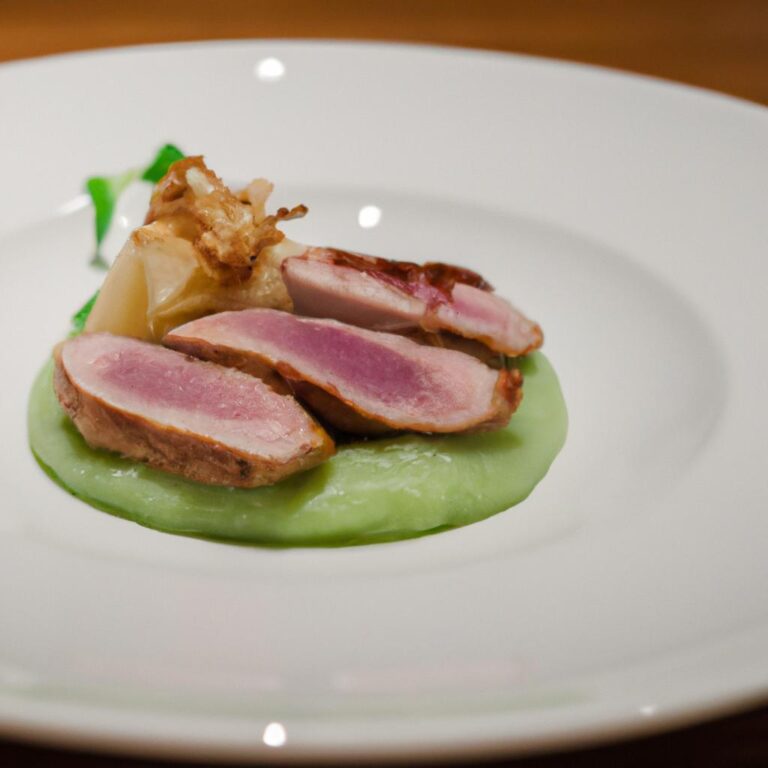 Kachní prsa s celerovým pyré