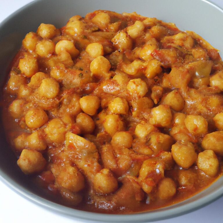 Kořeněné kari s cizrnou