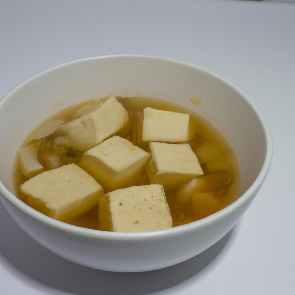 Polévka miso s tofu