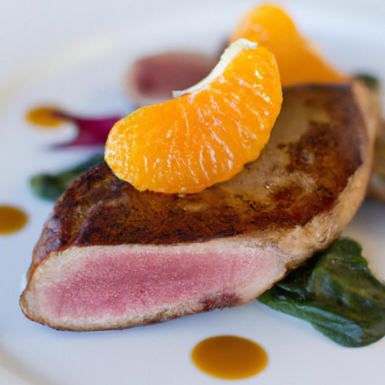 Kachní prsa na pomerančích