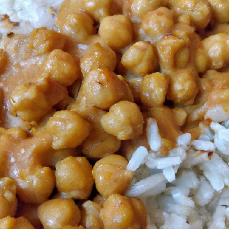 Cizrna na kari s rýží