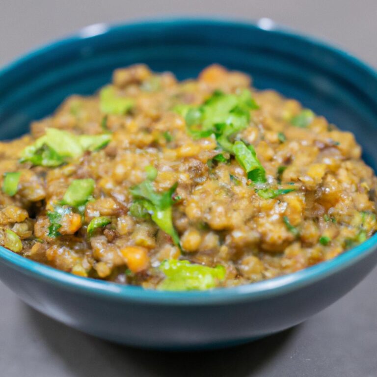 Veganská čočková sekaná s bylinkami