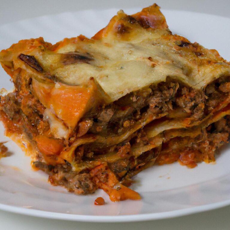 Domácí lasagne s hovězím ragú