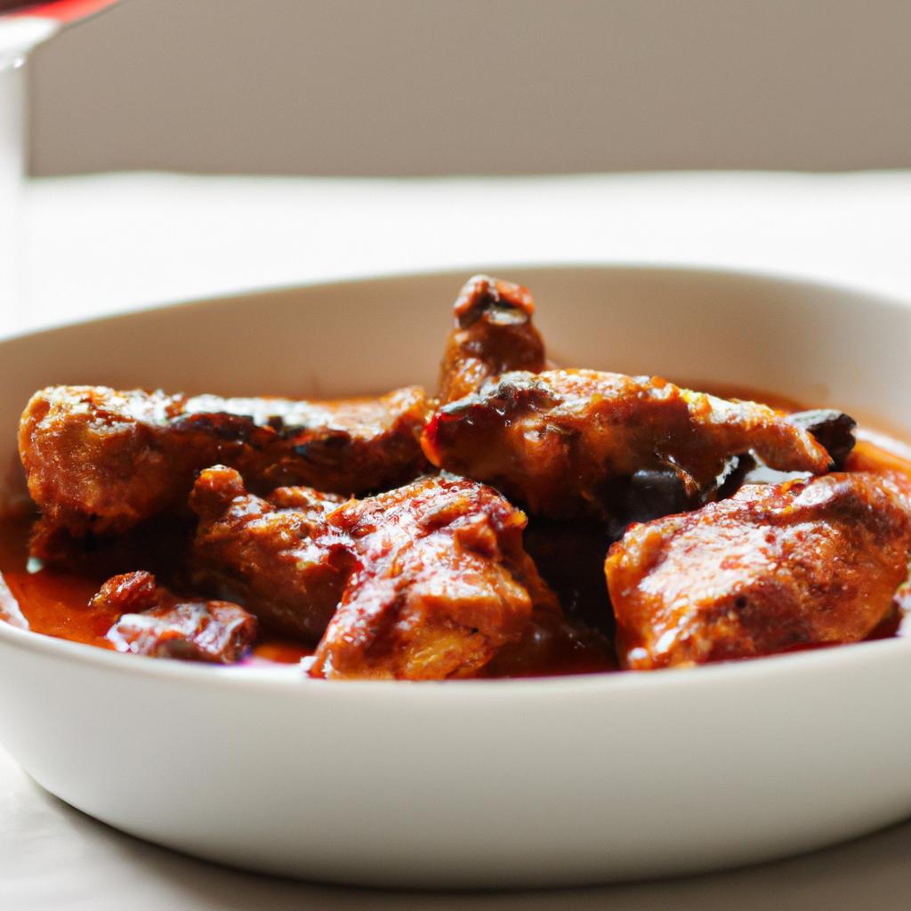 Kuře na víně po Burgundsku