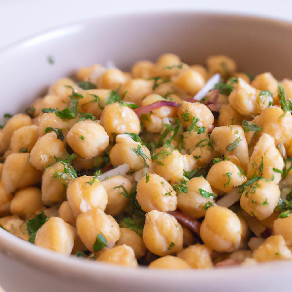 Cizrnový salát s bylinkami