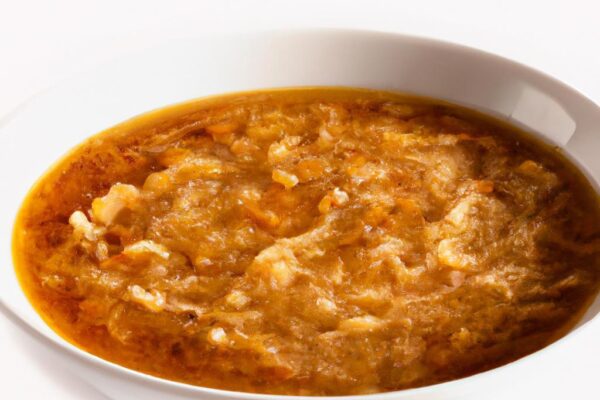 Polévka z cibule a vývaru