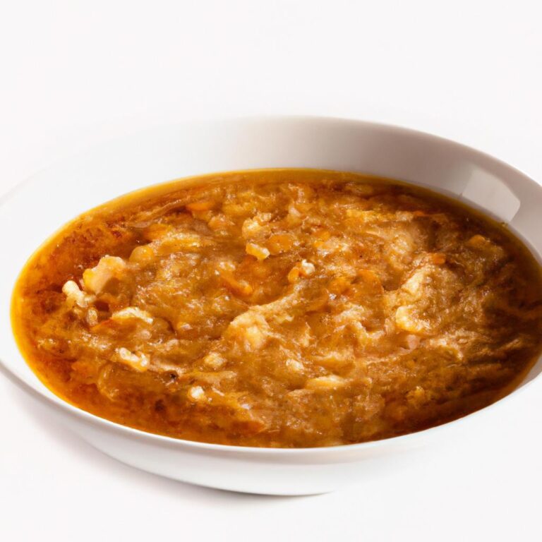 Polévka z cibule a vývaru