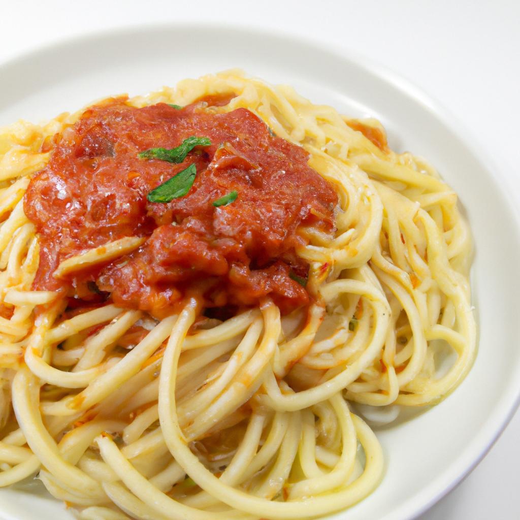 Italské špagety s rajčatovou omáčkou