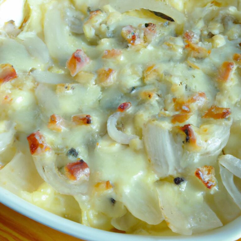 Zapékaná cibulačka se sýrem