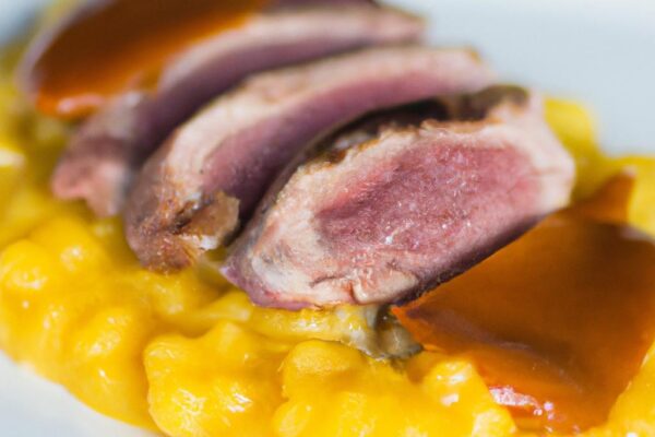 Kachní prsa s dýňovým pyré