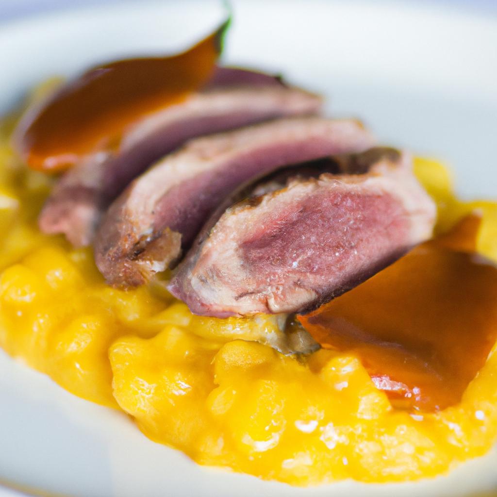 Kachní prsa s dýňovým pyré