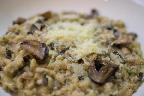 Risotto s hříbky a parmazánem
