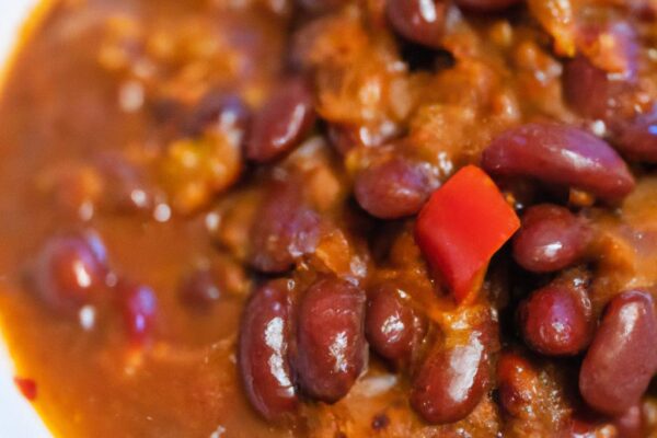 Veganské chilli s červenými fazolemi