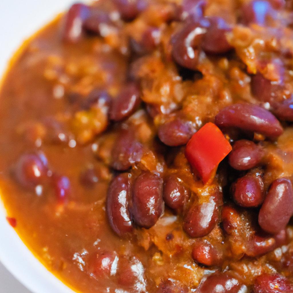 Veganské chilli s červenými fazolemi