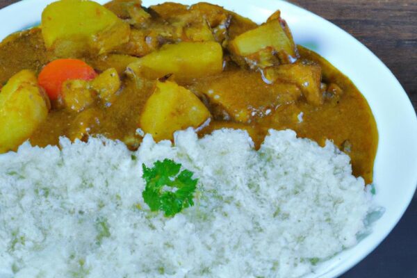 Kořeněné kari s rýží